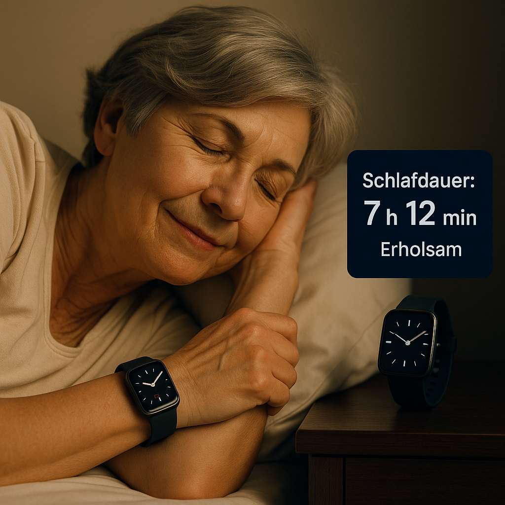 Gesunder Schlaf im Alter: Wie Gesundheitsarmbänder beim Einschlafen helfen können