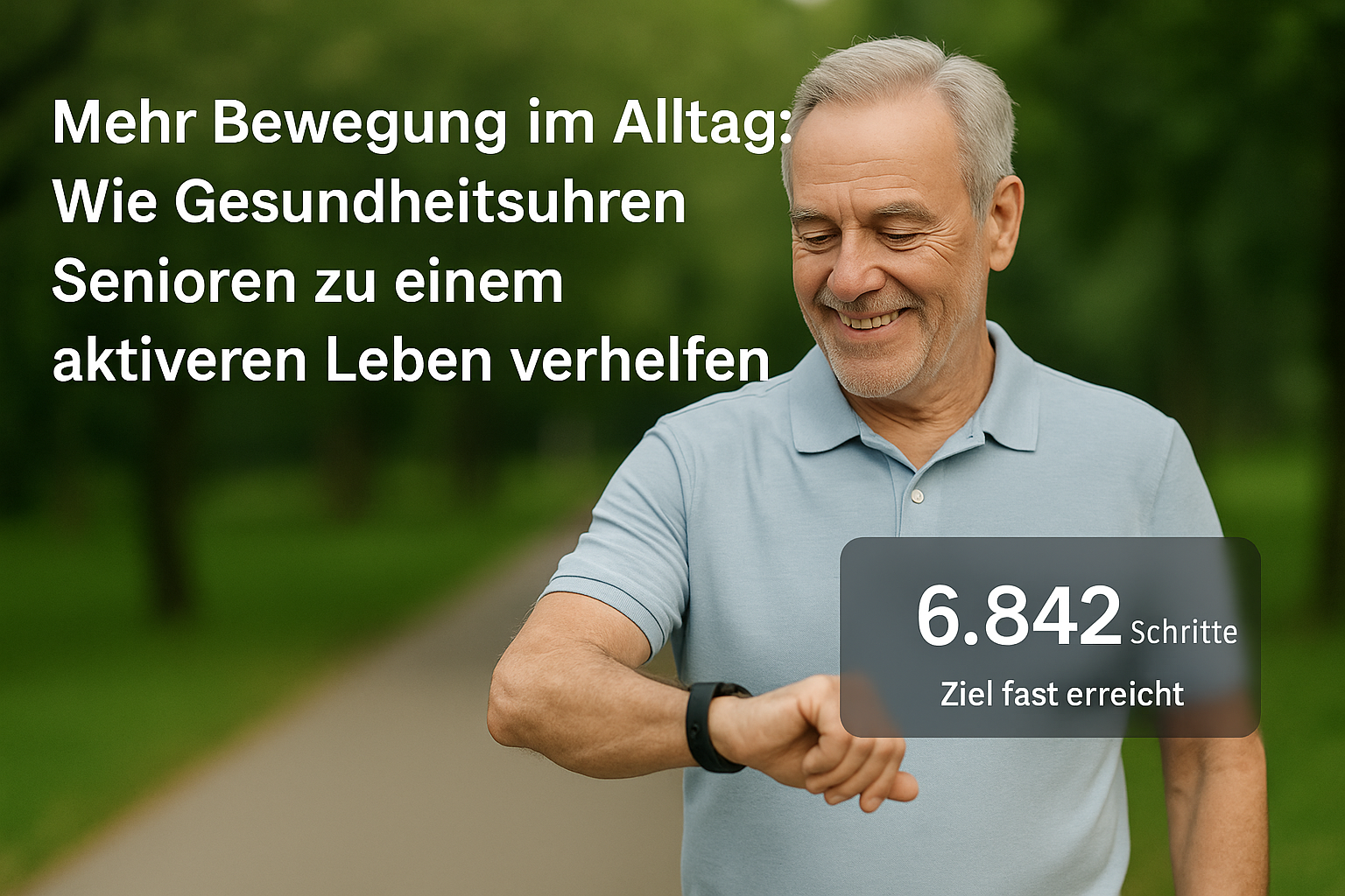 Mehr Bewegung im Alltag: Wie Gesundheitsuhren Senioren zu einem aktiveren Leben verhelfen