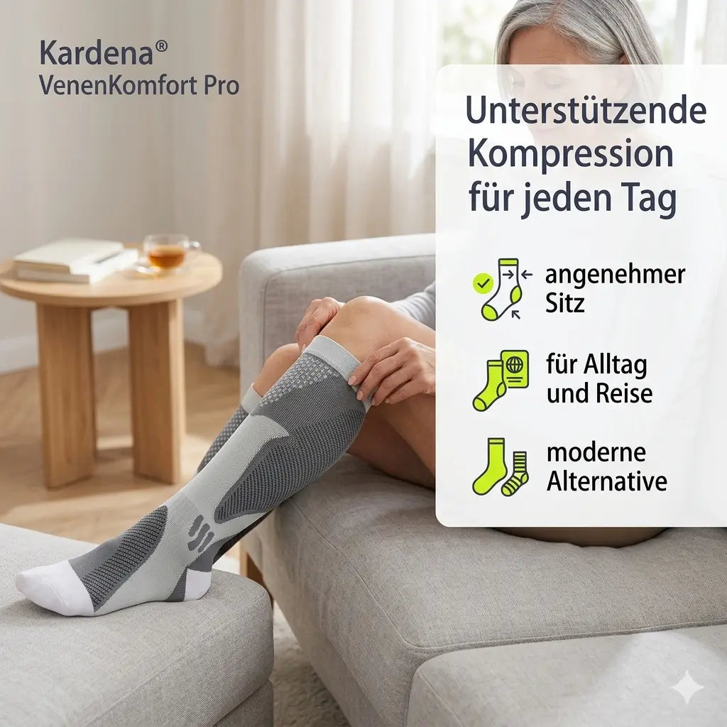 Kardena® VenenKomfort Pro – Kompressionsstrümpfe für leichte Beine im Alltag