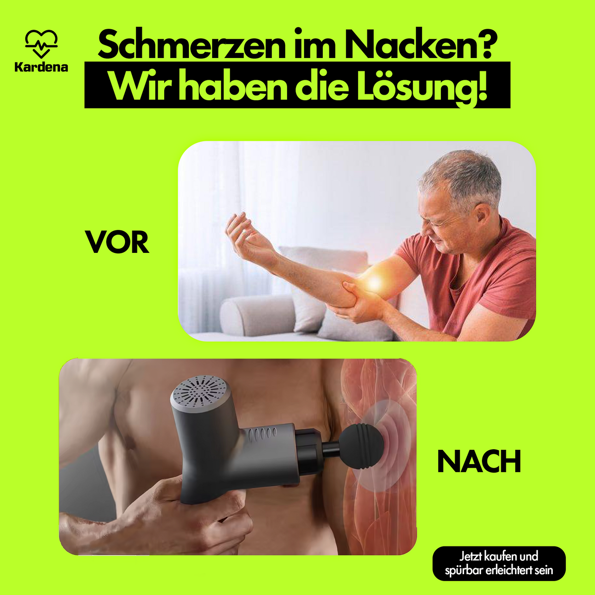 Kardena DeepRelief – Dein Duo für effektive Muskel- und Nackenentspannung