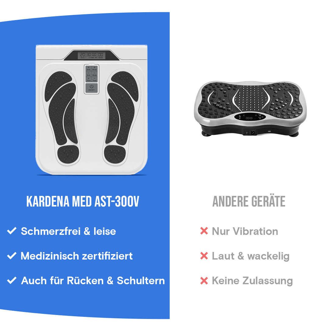 Kardena MED: AST-300Z – Medizinischer EMS/TENS Fußstimulator gegen Schmerzen & Durchblutungsstörungen