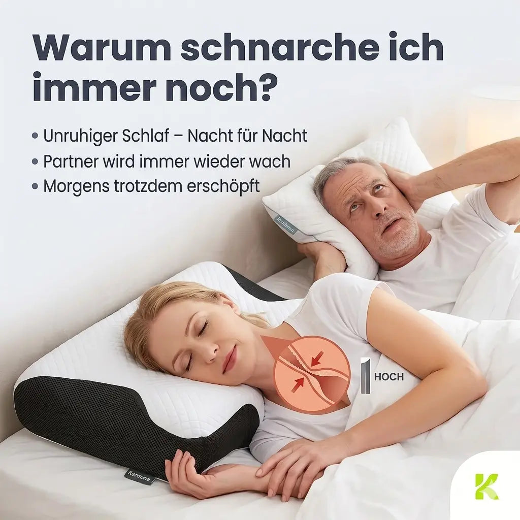 Kardena® Schlafkomfort Pro Nackenkissen – Ergonomisches Memory-Foam-Kissen für ruhige Nächte