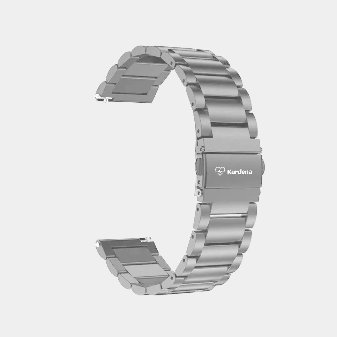 silber metallarmband für Kardena smartwatch