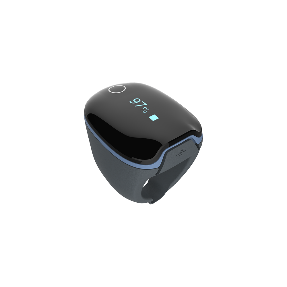 Kardena MED: O2 Ring – Medizinischer Schlafmonitor zur SpO₂-Überwachung mit Vibrationsalarm & App-Anbindung