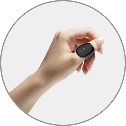 Kardena MED: O2 Ring – Medizinischer Schlafmonitor zur SpO₂-Überwachung mit Vibrationsalarm & App-Anbindung