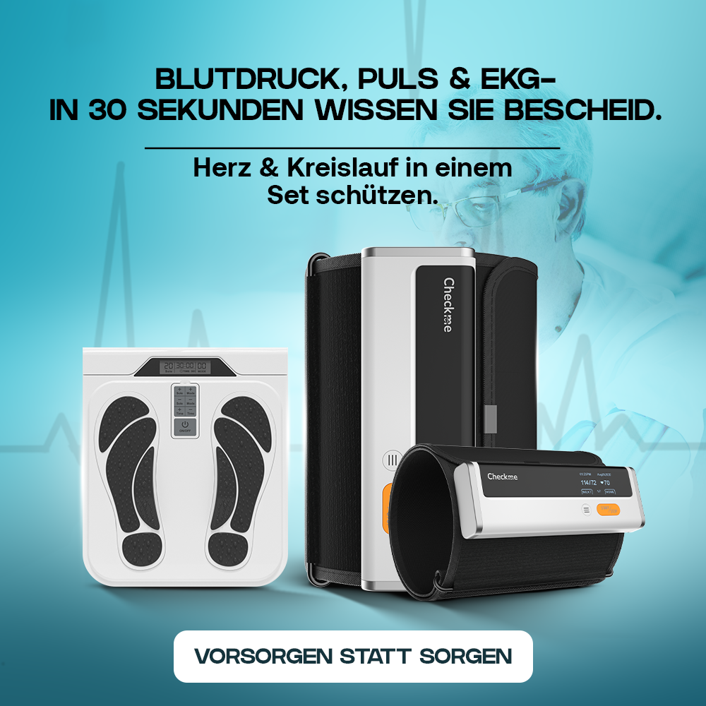 Kardena MED: Herz- & Durchblutungs-Aktiv-Set – EKG, Blutdruck & Fußstimulation für mehr Vitalität