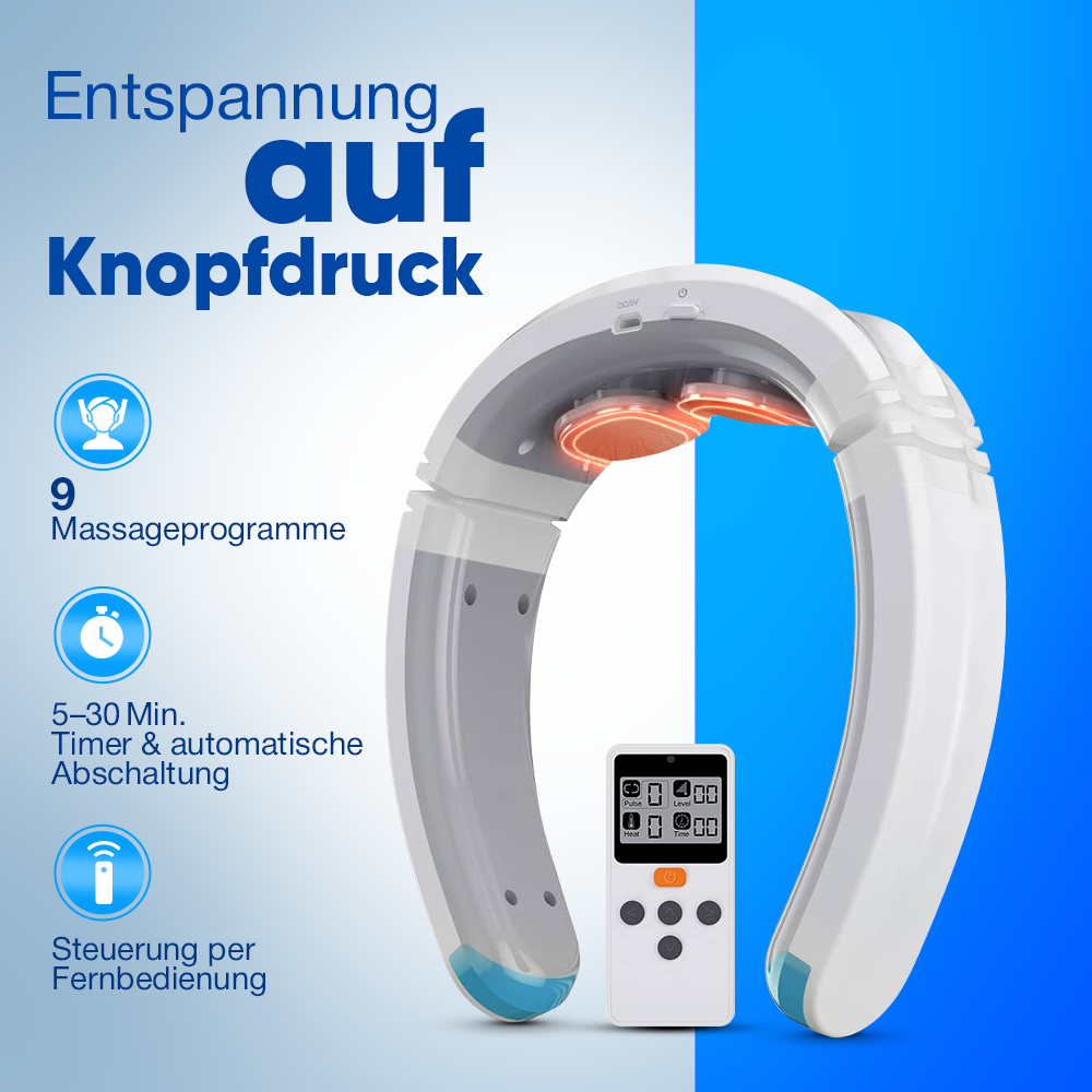 Kardena MED: AST-905B – Medizinischer Nackenmassager mit TENS, EMS & Wärmefunktion