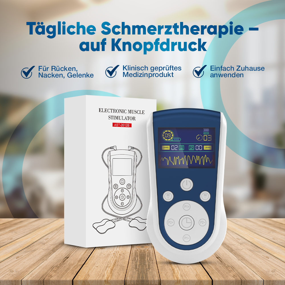 Kardena MED: AST-2012B – Medizinische TENS-EMS Therapie zur Schmerzbehandlung