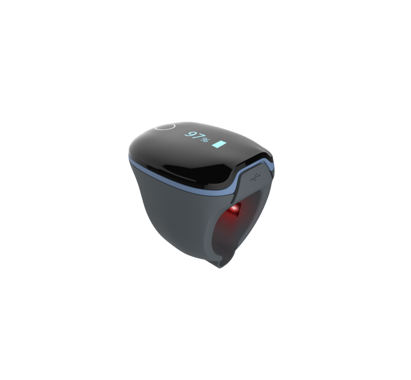 Kardena MED: O2 Ring – Medizinischer Schlafmonitor zur SpO₂-Überwachung mit Vibrationsalarm & App-Anbindung