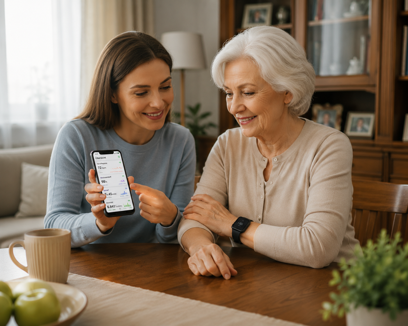 Pflege zu Hause – wie Gesundheitsuhren Angehörige entlasten