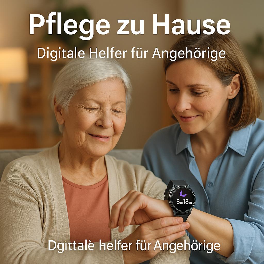 Pflege zu Hause – wie Gesundheitsuhren Angehörige entlasten