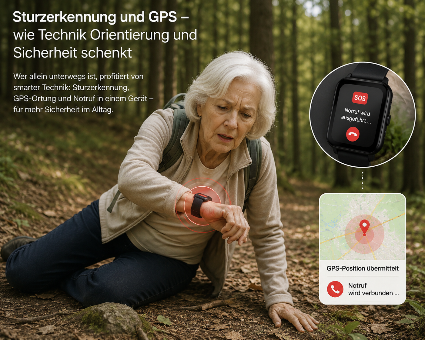 Sturzerkennung und GPS – wie Technik Orientierung und Sicherheit schenkt