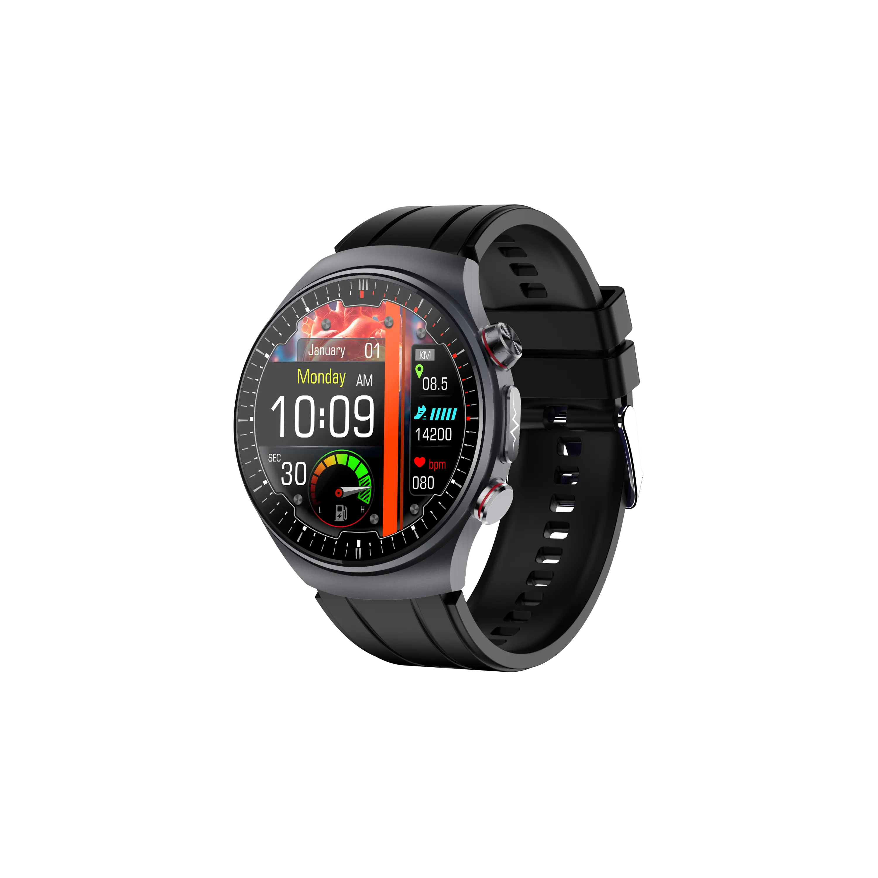 Kardena CARE Pro 5 – Gesundheitsuhr mit EKG, KI-Analyse, Pflegefunktion & Telefonie (2026) Kardena