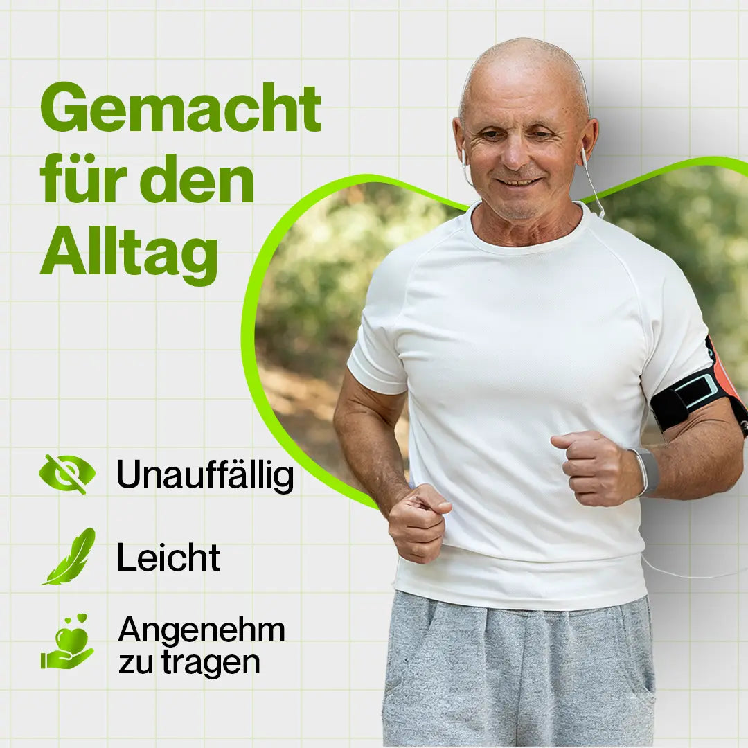 Kardena CARE Vital 2 – Gesundheitsarmband mit SOS-Funktion, Sturzerkennung & sanfter Gesundheitsüberwachung Kardena