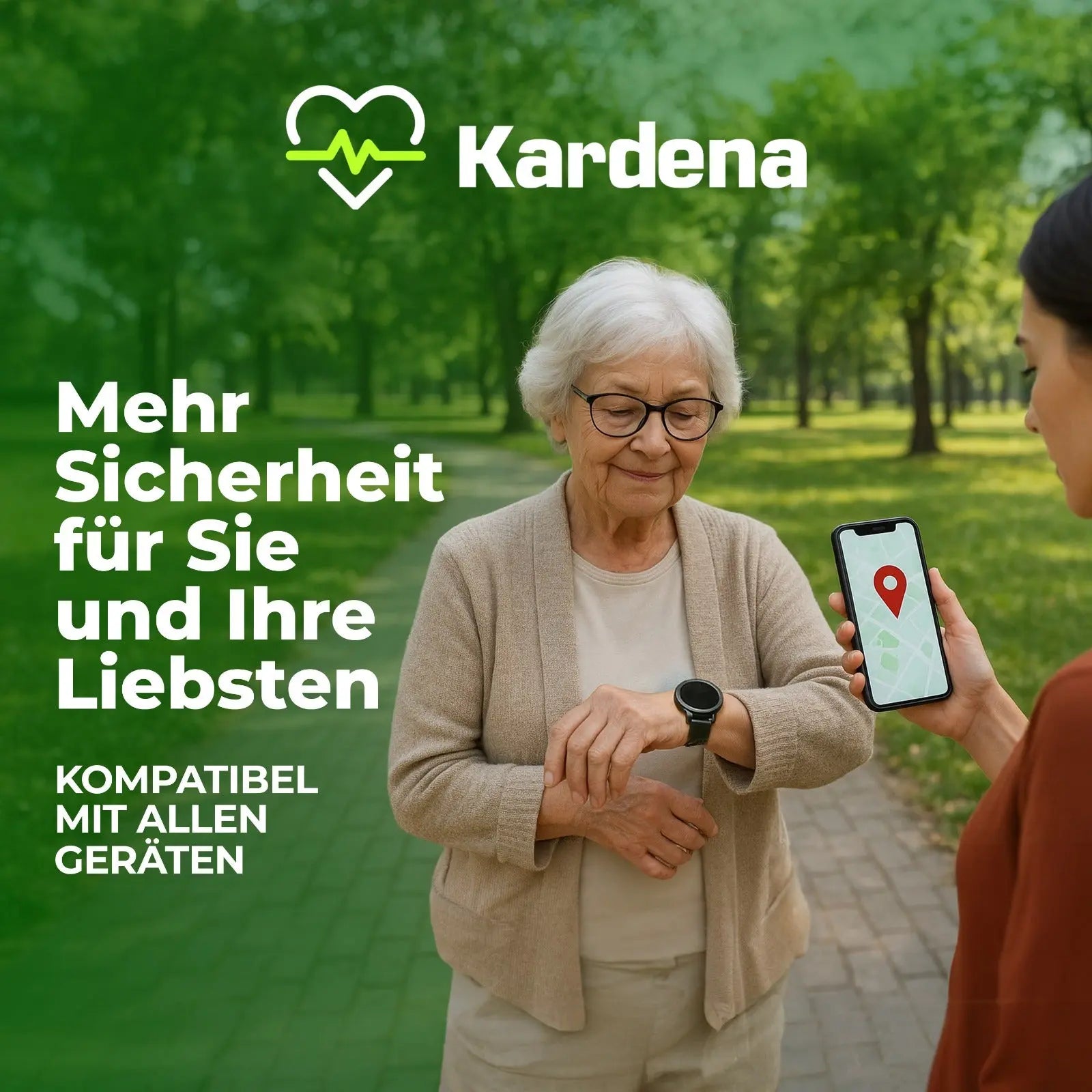Kardena Green Safe – SIM mit 15 GB & Allnet-Flat für SOS-Uhren Kardena