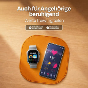 Kardena CARE Pro 6 – Gesundheitsuhr mit SOS-Notruf, EKG & Pflegefunktion