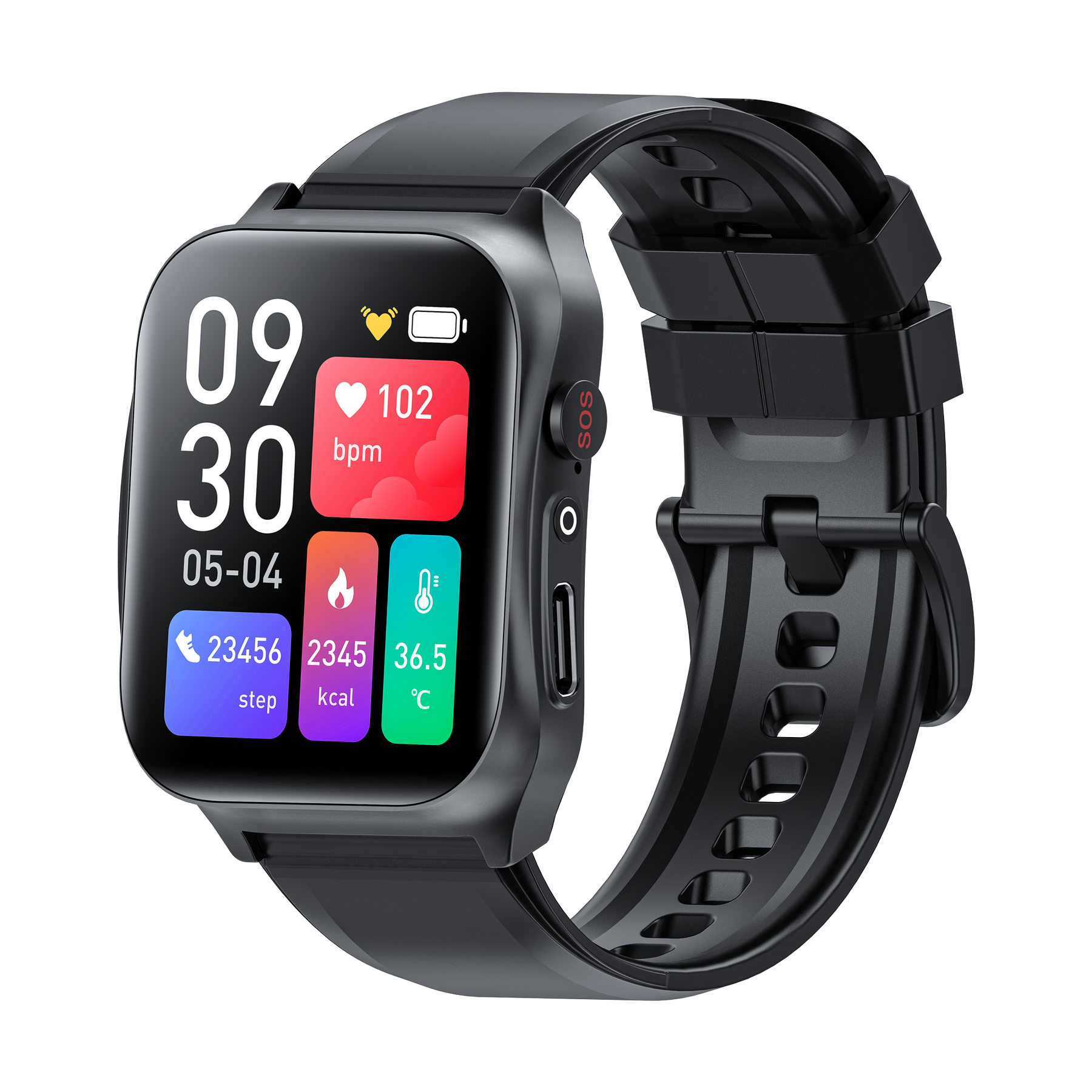 Kardena CARE SOS 3 – SOS-Uhr mit 4G-Notruf, Sturzerkennung & GPS