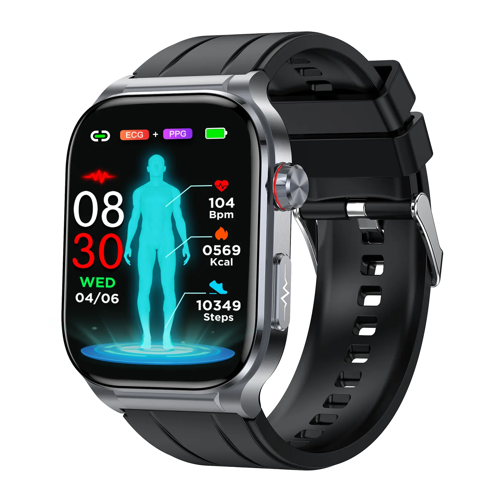 Kardena CARE Pro 5 – Gesundheitsuhr mit EKG, KI-Analyse, Pflegefunktion & Telefonie (2026) Kardena