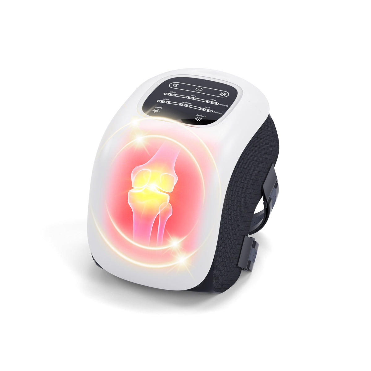 Kardena MED: AST-649 – Infrarot-Kniegürtel mit Wärme, Vibration & Laserlicht