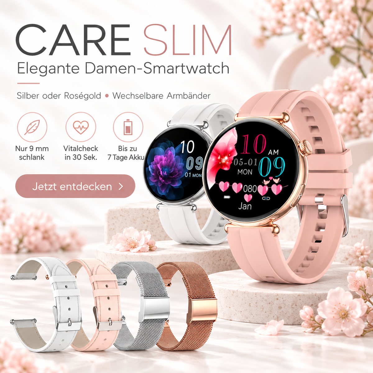 Care Pro Slim Damenuhr 2026