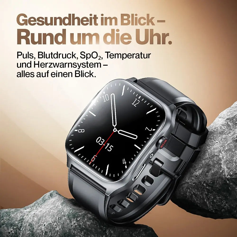 Kardena CARE SOS 3 – SOS-Uhr mit 4G-Notruf, Sturzerkennung & Pflegefunktion (EU) Kardena