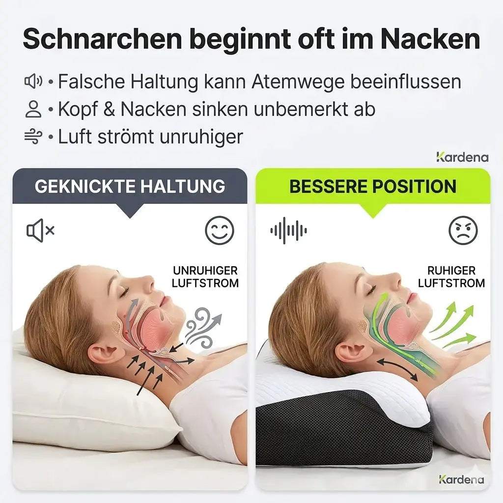 Kardena Schlafkomfort Pro Nackenkissen – Ergonomisches Memory-Foam-Kissen für ruhige Nächte Kardena