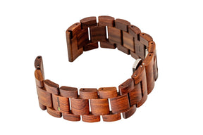 Holzarmband Mahagoni für Kardena-Smartwatches