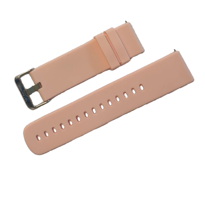 Silikonarmband Powder Pink für Kardena uhren
