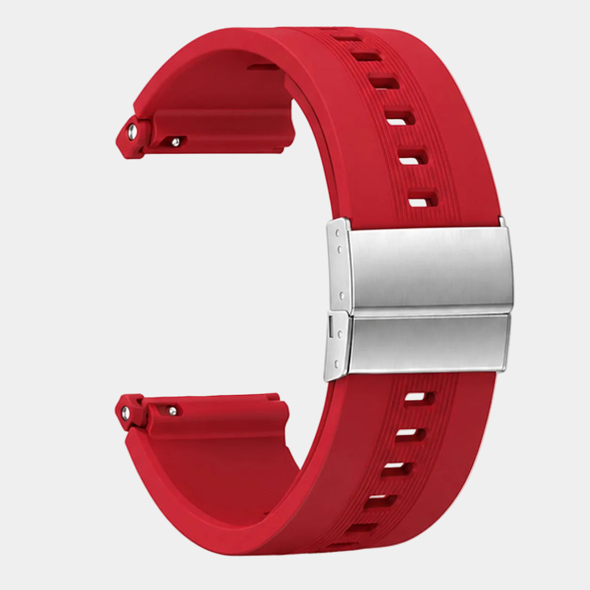 red silicone strap for Kardena Care Air 4 smartwatch