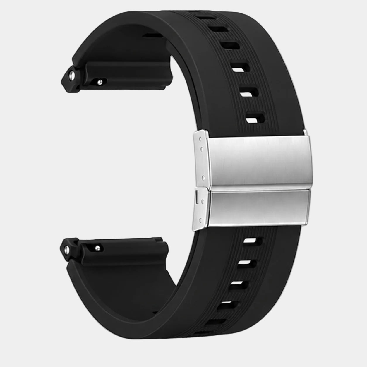 black silicone strap for Kardena Care Air 4 smartwatch