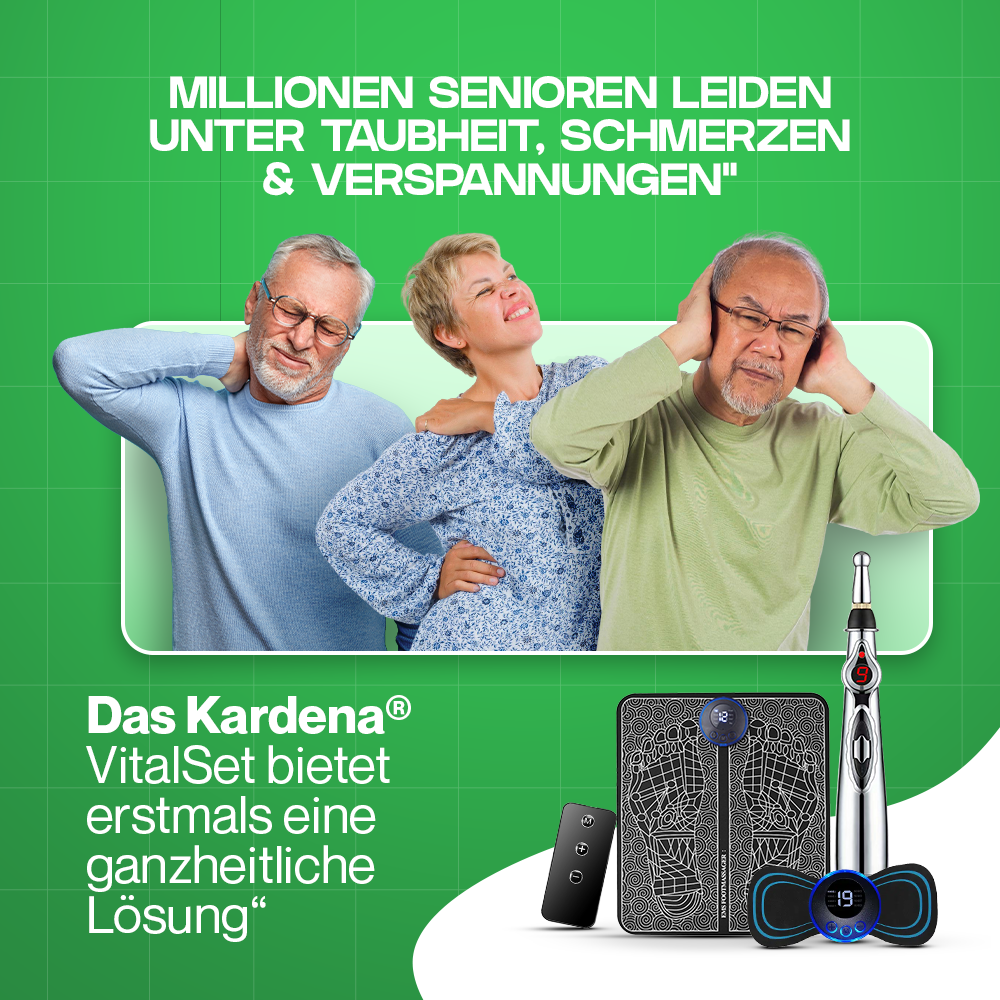 Kardena® VitalSet 3-in-1 – Fußgesundheit, Schmerzfreiheit & tägliche Entspannung in einem