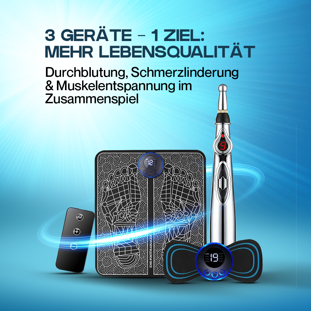 Kardena® VitalSet 3-in-1 – Fußgesundheit, Schmerzfreiheit & tägliche Entspannung