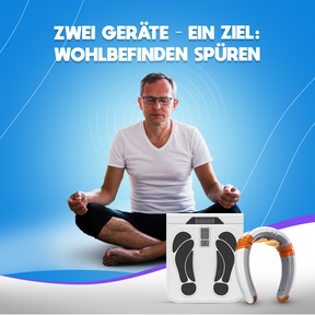 Kardena MED: Schmerzfrei-Set für Nacken & Füße – Gezielte Wärme-, Massage- & Stromtherapie für zuhause