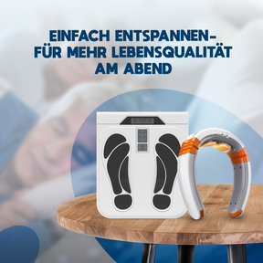 Kardena MED: Schmerzfrei-Set für Nacken & Füße – Gezielte Wärme-, Massage- & Stromtherapie für zuhause