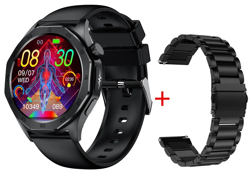 Kardena CARE Pro 4: Blutdruck-Smartwatch mit EKG und Körperfettmessung