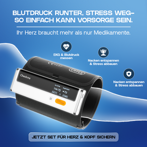 Kardena MED: Herz- & Nackenwohl-Set – EKG, Blutdruckkontrolle & Tiefenentspannung im Doppelpack