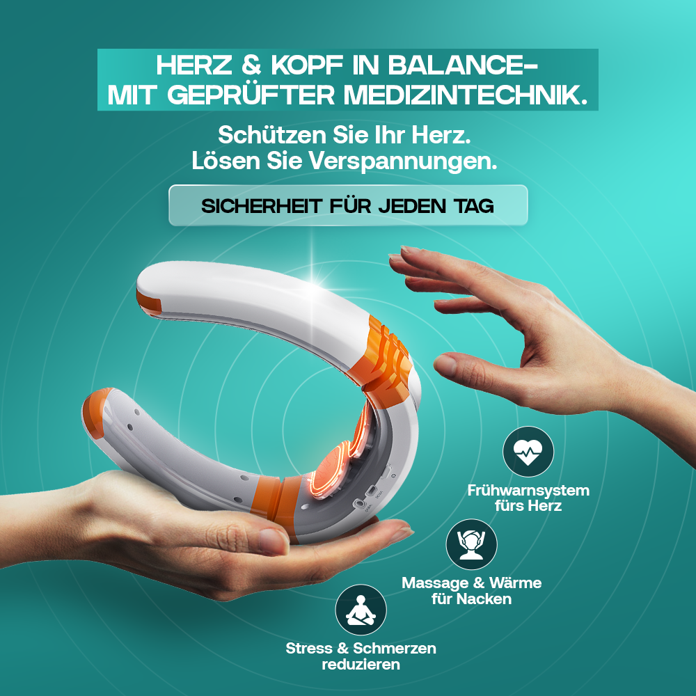 Kardena MED: Herz- & Nackenwohl-Set – EKG, Blutdruckkontrolle & Tiefenentspannung im Doppelpack