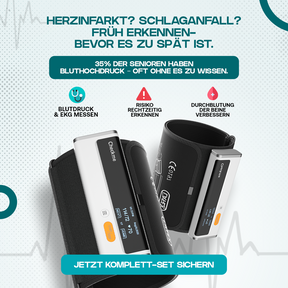 Kardena MED: Herz- & Durchblutungs-Aktiv-Set – EKG, Blutdruck & Fußstimulation für mehr Vitalität