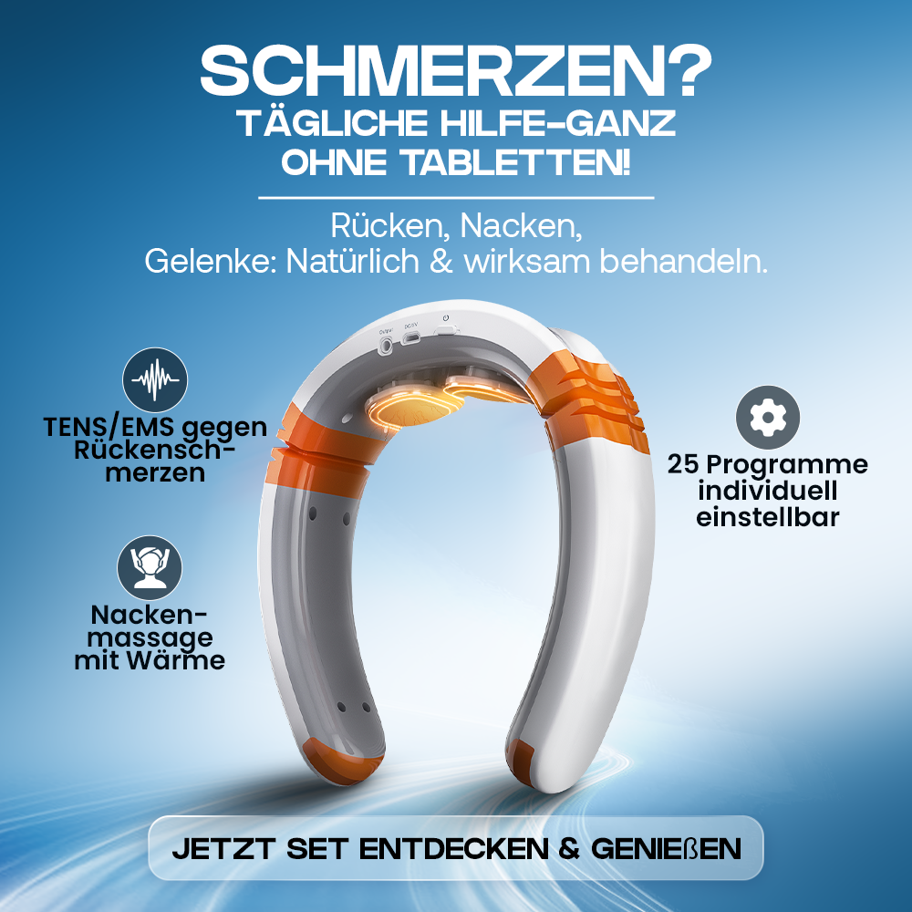 Kardena MED: Schmerzfrei & Beweglich-Set – Wärme, Massage & Stromtherapie für Nacken, Rücken & Gelenke