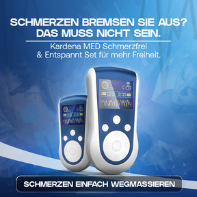 Kardena MED: Schmerzfrei & Beweglich-Set – Wärme, Massage & Stromtherapie für Nacken, Rücken & Gelenke
